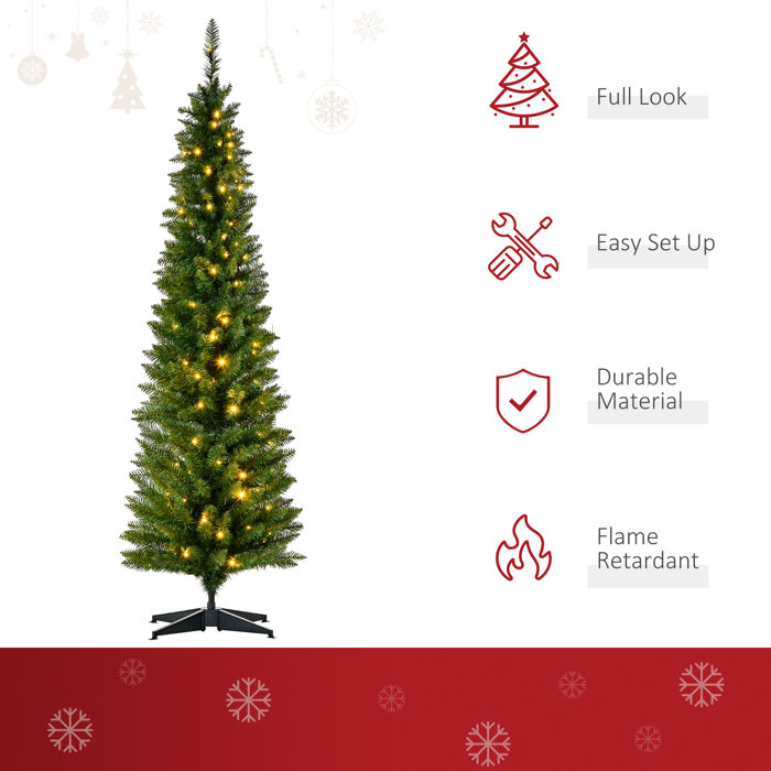 The Twillery Co.® Realistic Artificial Christmas Tree with 200 LED